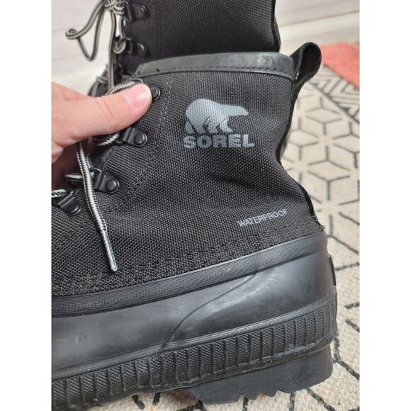 Sorel Cheyanne II Short Waterproof Duck Boots in Black, sz 11 - Picture 7 of 14